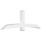 Ekena Millwork Bellingham Architectural Grade PVC Gable Bracket, 96"W x 32"H x 6"D x 6"F, 8/12 Pitch GBP096X32X0606BEL00 - alternate 1